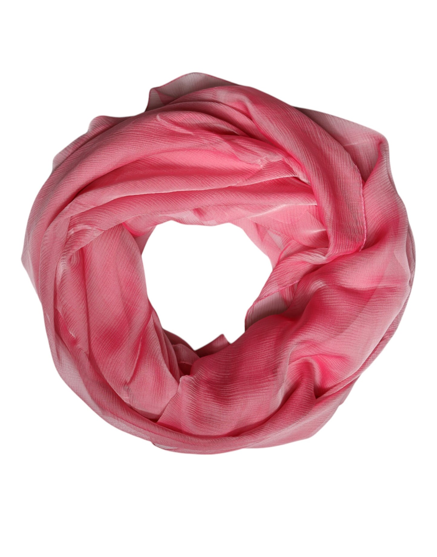 Écharpe Châle Enveloppement Rectangulaire en Soie Rose Dolce & Gabbana Femme