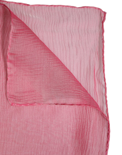 Écharpe Châle Enveloppement Rectangulaire en Soie Rose Dolce & Gabbana Femme
