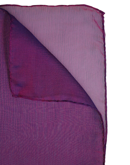 Chal y bufanda envolvente rectangular de seda morada de Dolce & Gabbana