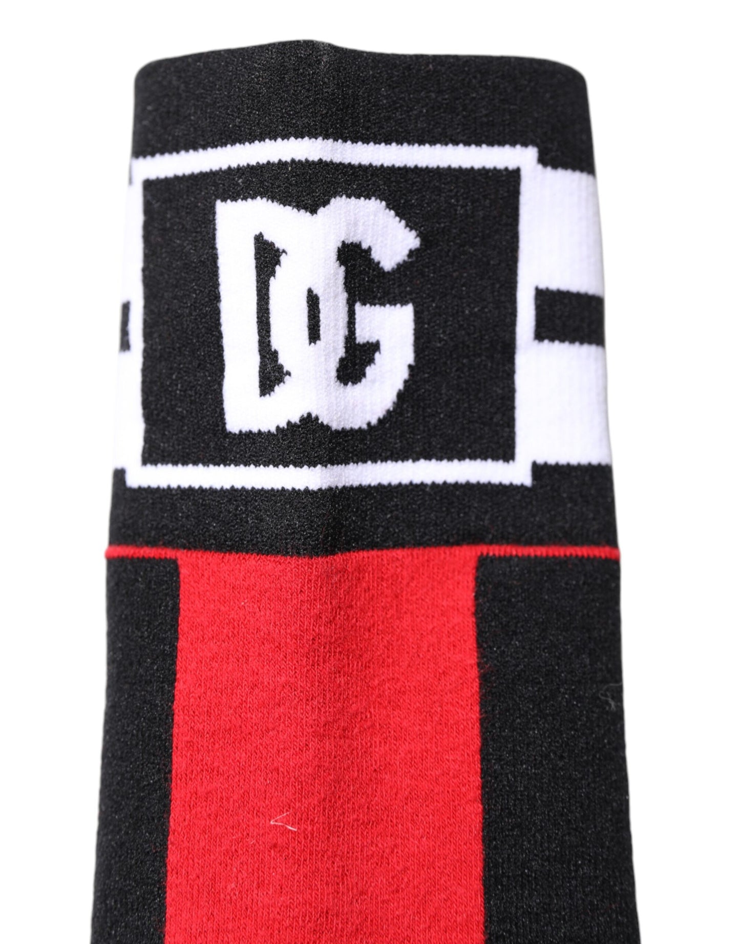 Chaussettes imprimées Dolce & Gabbana en coton stretch rouge