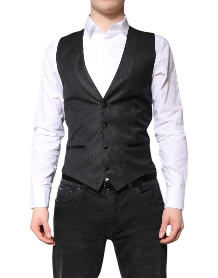 Chaleco formal Dolce & Gabbana de lana negra