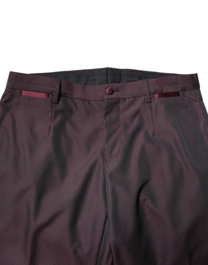 Costume deux pièces de cérémonie Dolce & Gabbana bordeaux à simple boutonnage