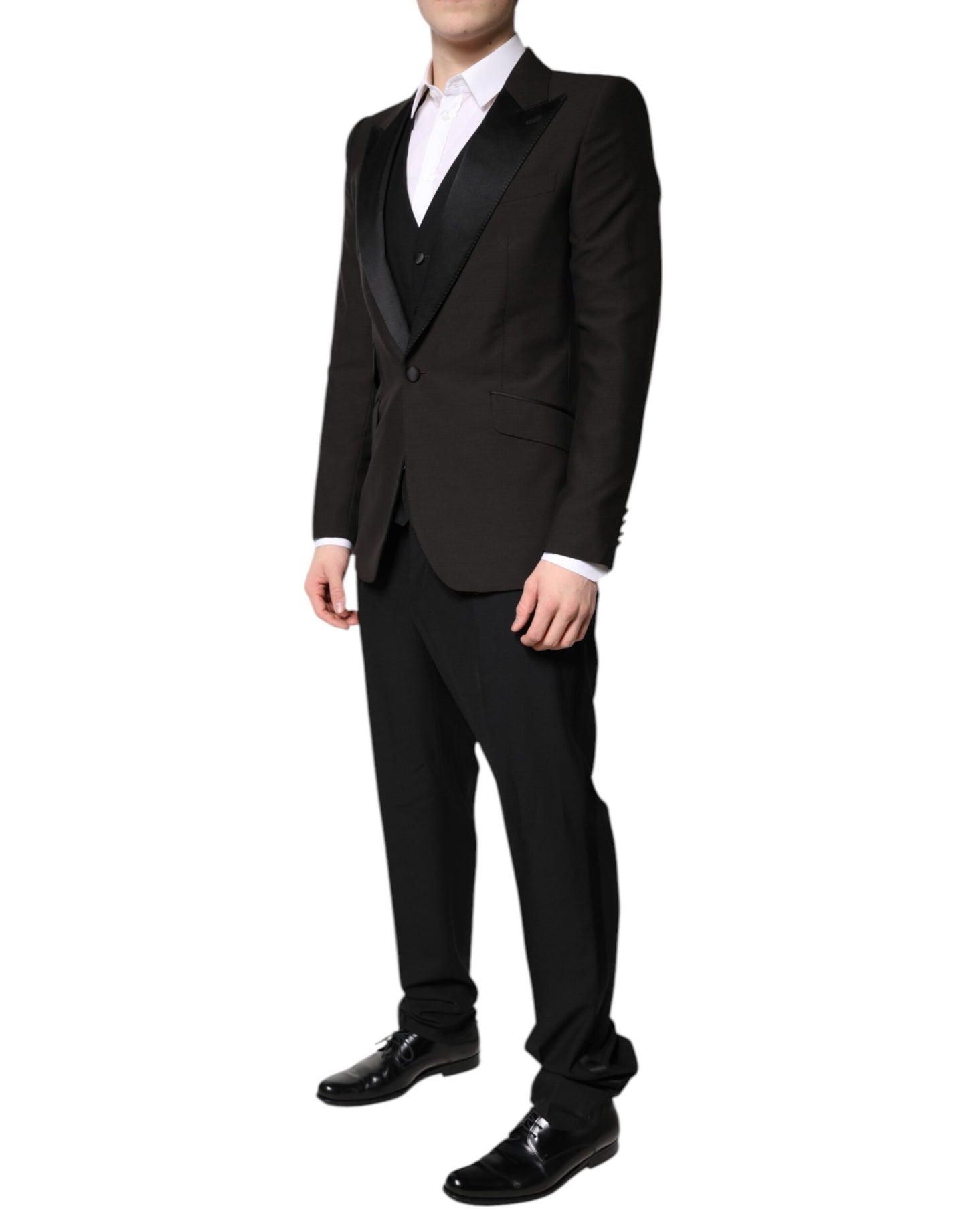 Costume de cérémonie Dolce & Gabbana noir à simple boutonnage, 3 pièces