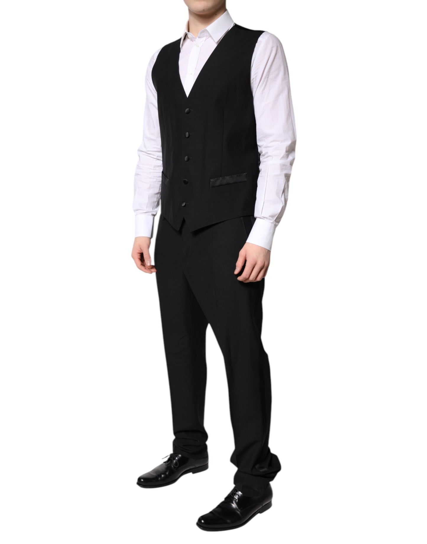 Costume de cérémonie Dolce & Gabbana noir à simple boutonnage, 3 pièces