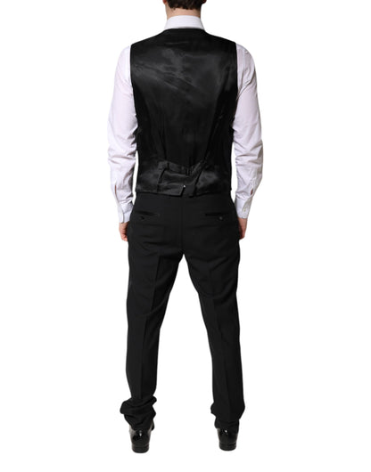 Costume de cérémonie Dolce & Gabbana noir à simple boutonnage, 3 pièces