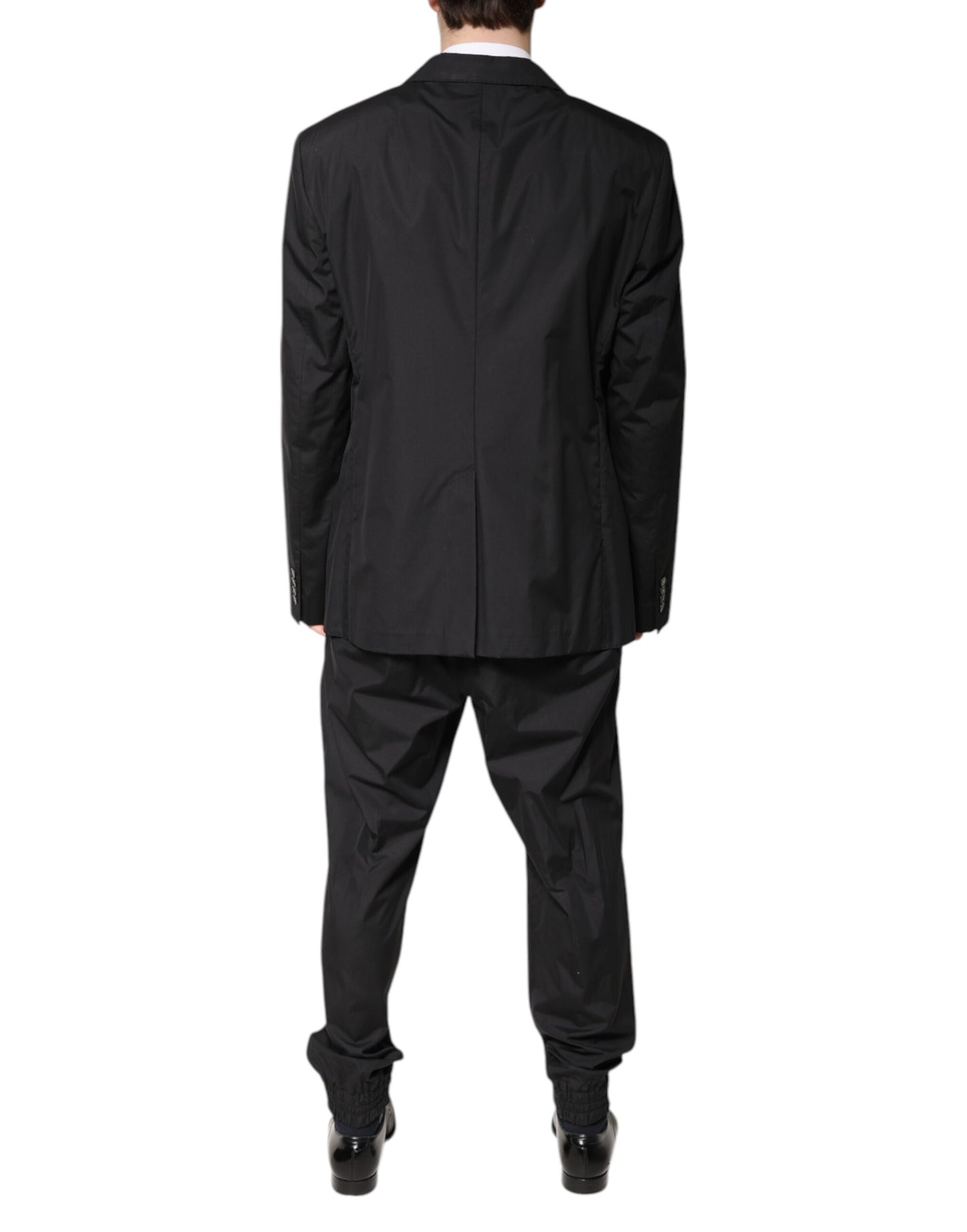 Costume deux pièces Dolce & Gabbana en coton noir, coupe droite