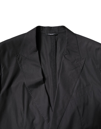 Costume deux pièces Dolce & Gabbana en coton noir, coupe droite