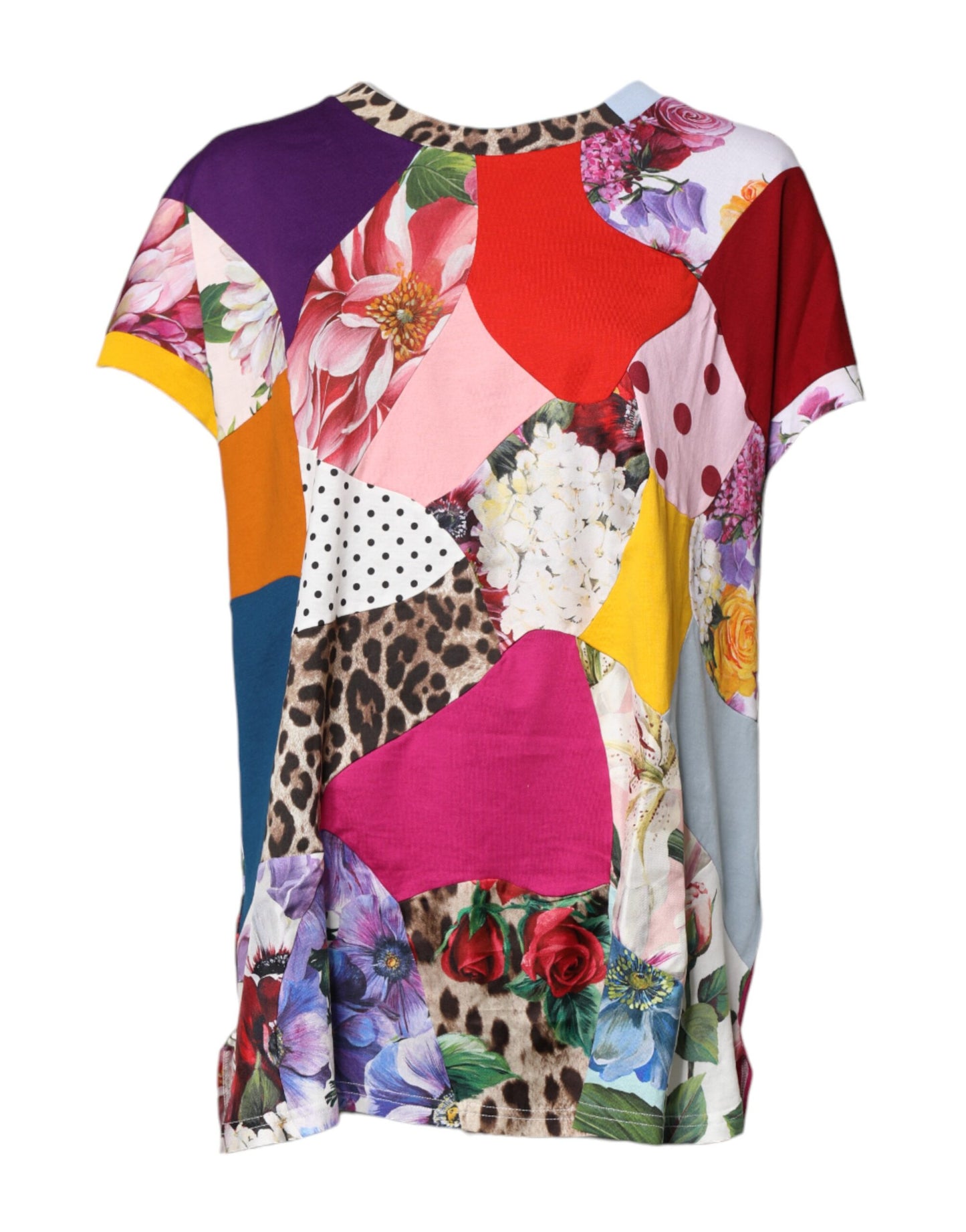 Dolce & Gabbana Blusa de manga corta con retales multicolor