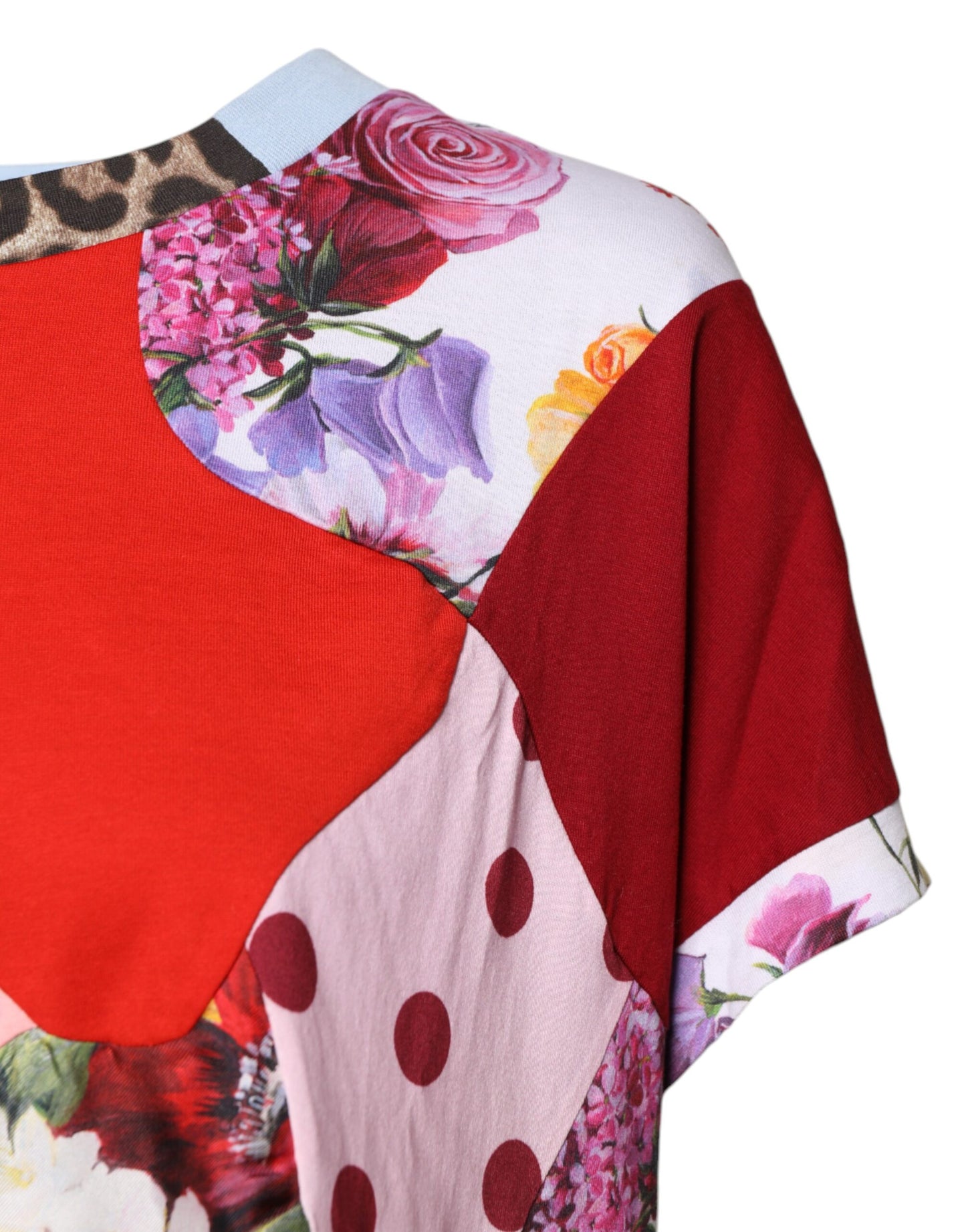 Dolce & Gabbana Blusa de manga corta con retales multicolor
