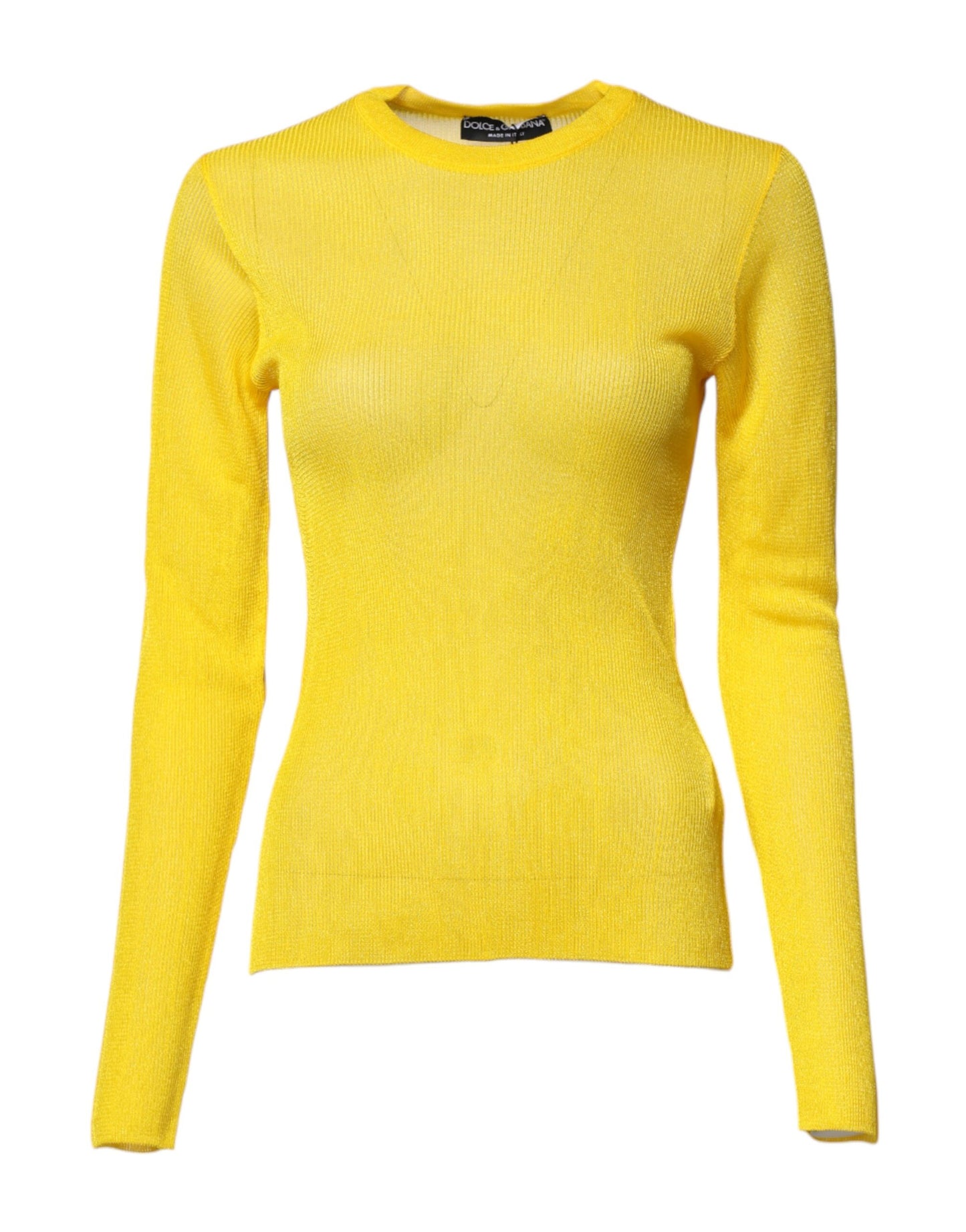 Dolce & Gabbana Suéter jersey de poliéster amarillo para mujer