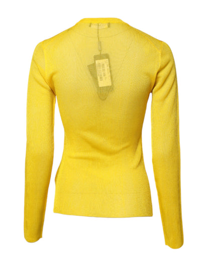 Dolce & Gabbana Suéter jersey de poliéster amarillo para mujer