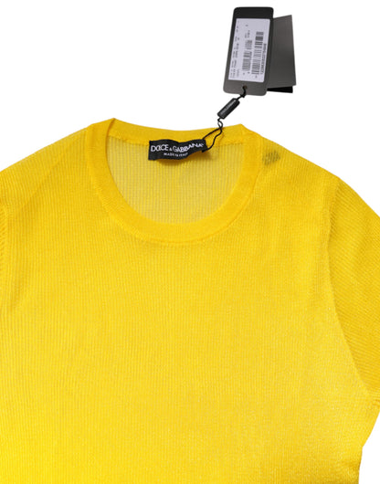 Dolce & Gabbana Suéter jersey de poliéster amarillo para mujer