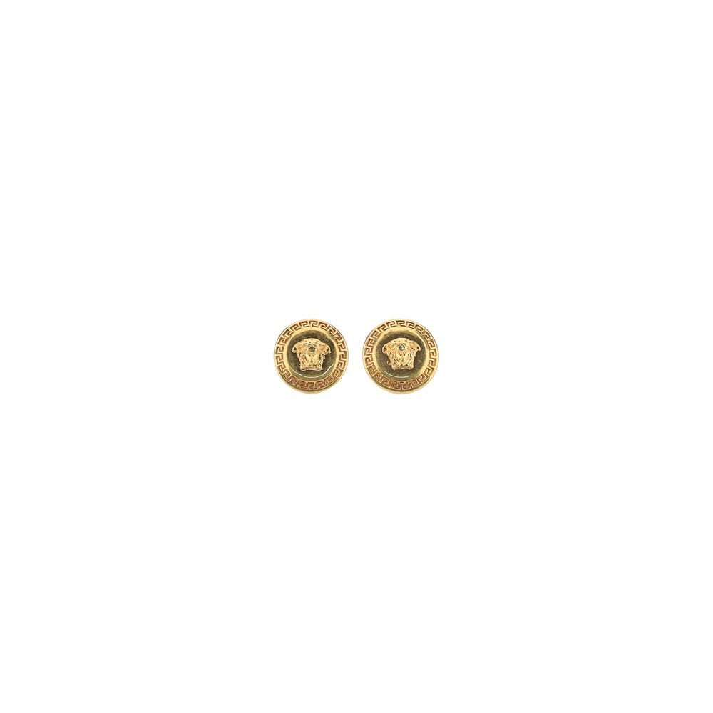 Pendientes de metal dorado Versace
