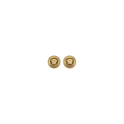 Pendientes de metal dorado Versace