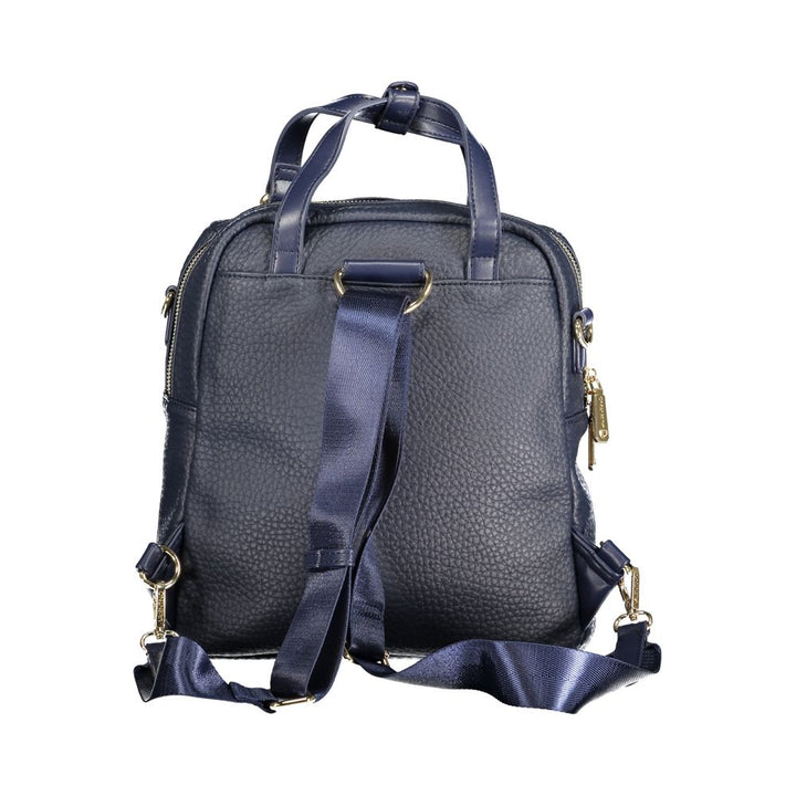 Mario Valentino Blue Polyurethane Women's Backpack