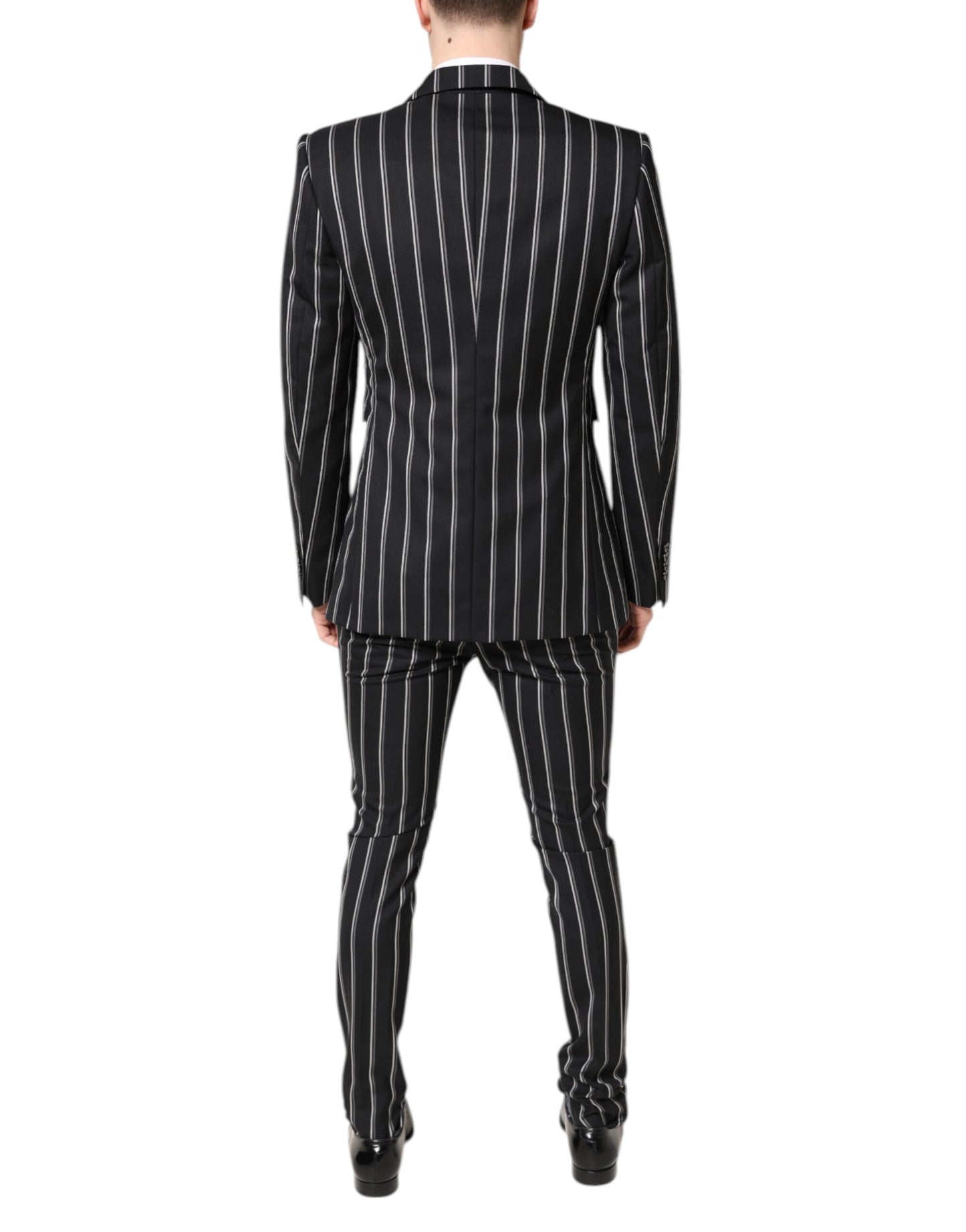 Costume Dolce & Gabbana SICILIA à rayures noir, 2 pièces, coupe habillée