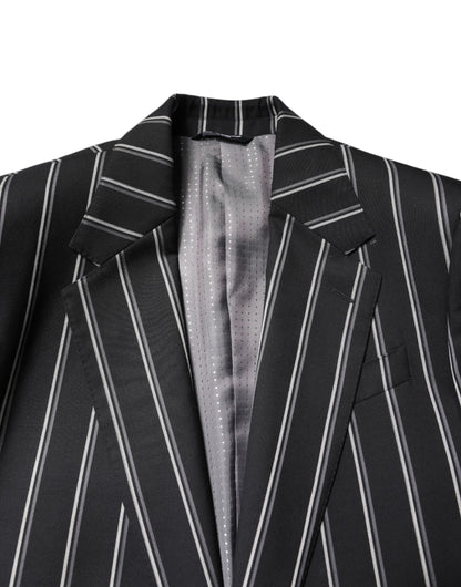 Costume Dolce & Gabbana SICILIA à rayures noir, 2 pièces, coupe habillée