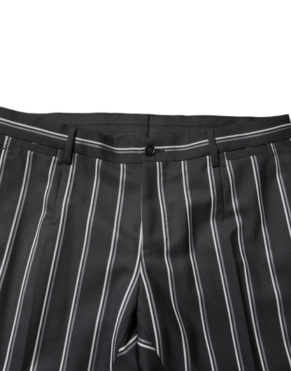 Costume Dolce & Gabbana SICILIA à rayures noir, 2 pièces, coupe habillée