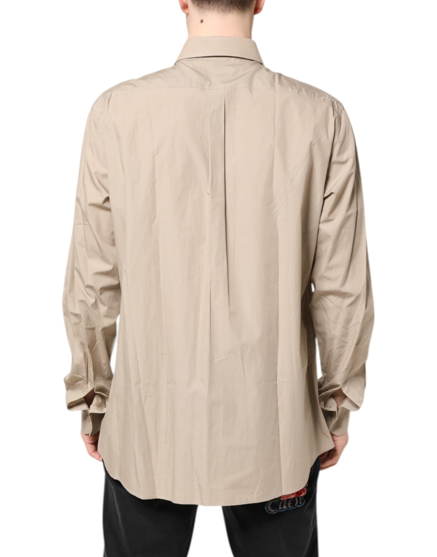 Chemise décontractée homme MARTINI Dolce & Gabbana beige à imprimé Pin-Up