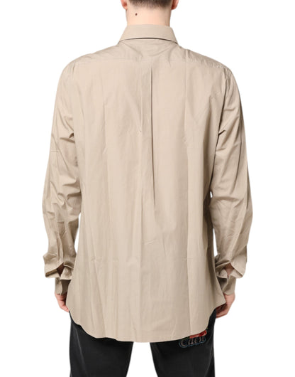 Chemise décontractée homme MARTINI Dolce & Gabbana beige à imprimé Pin-Up