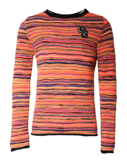 Jersey de punto multicolor de lana con logo DG de Dolce & Gabbana