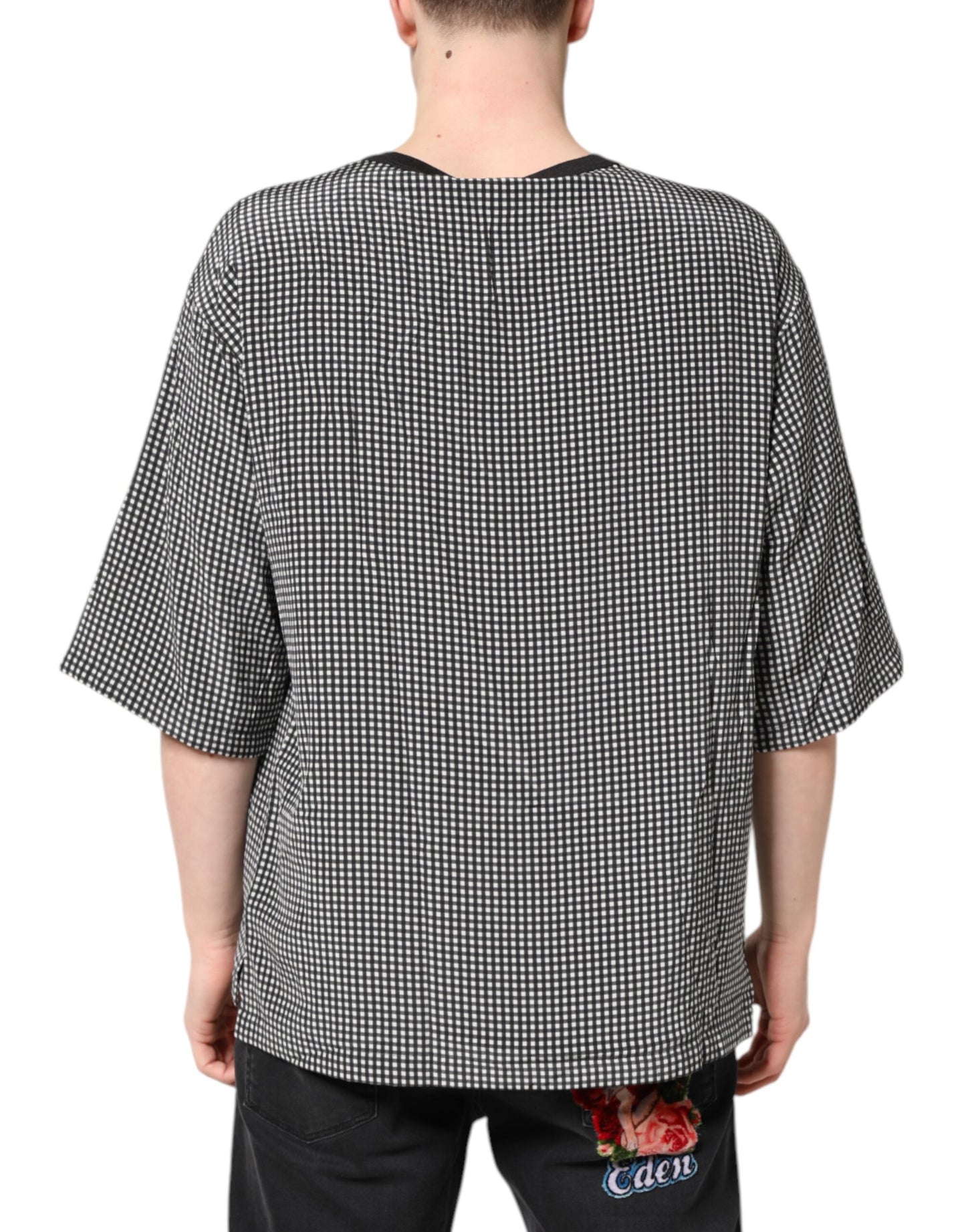 Camiseta de manga corta con estampado gráfico negra de Dolce & Gabbana