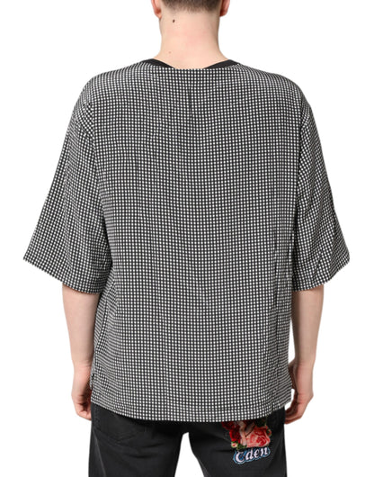 Camiseta de manga corta con estampado gráfico negra de Dolce & Gabbana
