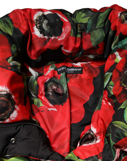 Chaqueta acolchada Dolce & Gabbana Multicolor Floral con cremallera completa