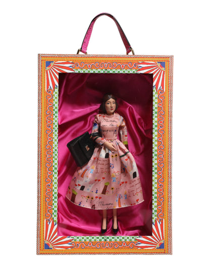 Dolce & Gabbana Robe Rose Céramique Porcelaine Mode Cuir Sicile Poupées