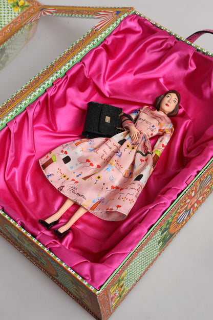 Dolce & Gabbana Robe Rose Céramique Porcelaine Mode Cuir Sicile Poupées