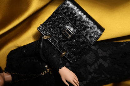 Dolce & Gabbana Vestido Negro Porcelana Cerámica Moda Piel Muñecas de Sicilia