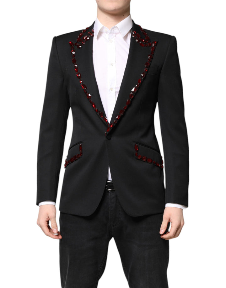 Dolce & Gabbana Blazer Negro SICILIA con Cristales