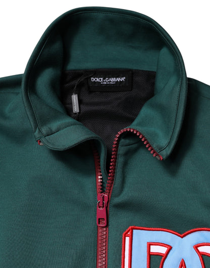 Veste Dolce & Gabbana en coton multicolore avec logo et fermeture éclair intégrale