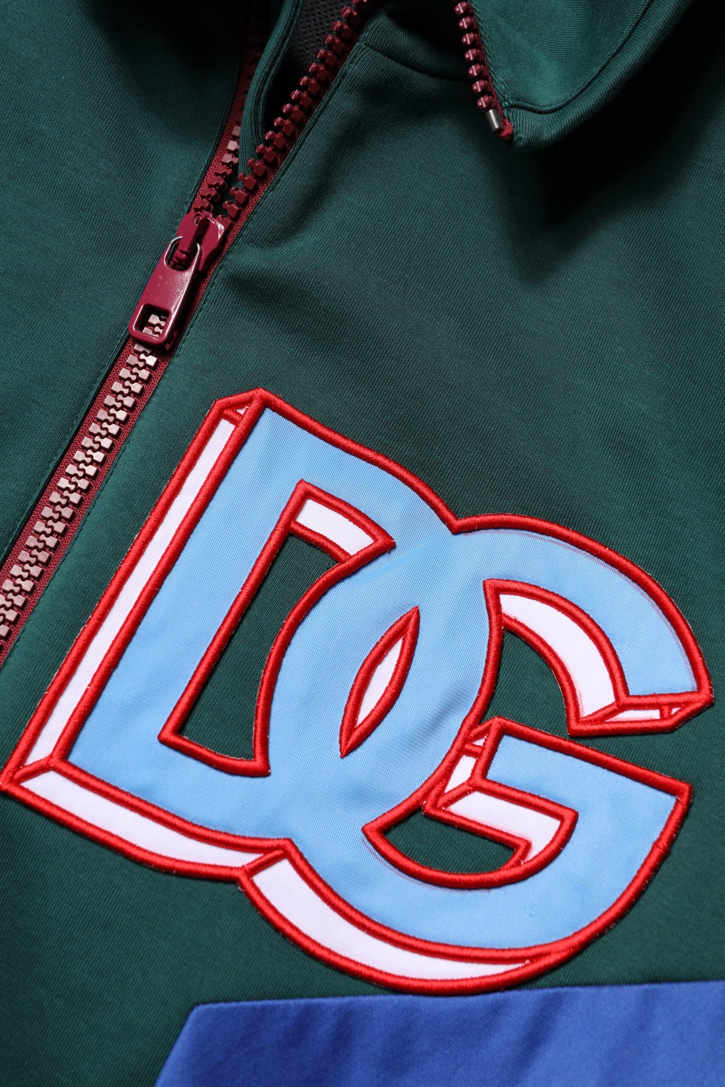 Veste Dolce & Gabbana en coton multicolore avec logo et fermeture éclair intégrale
