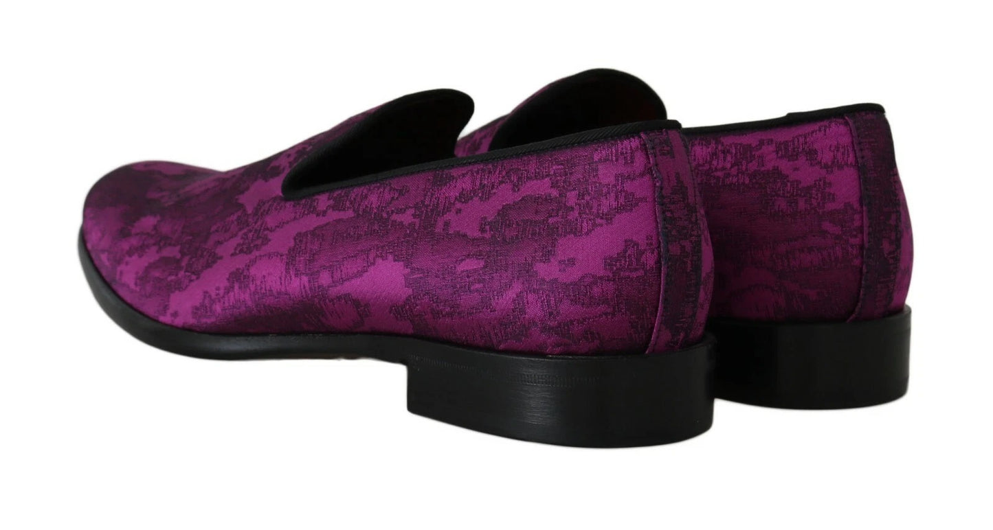 Mocassins Jacquard Violets Dolce & Gabbana Chaussures Habillées Formelles