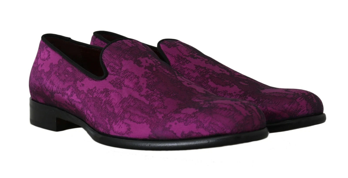 Mocassins Jacquard Violets Dolce & Gabbana Chaussures Habillées Formelles