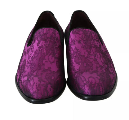 Mocassins Jacquard Violets Dolce & Gabbana Chaussures Habillées Formelles
