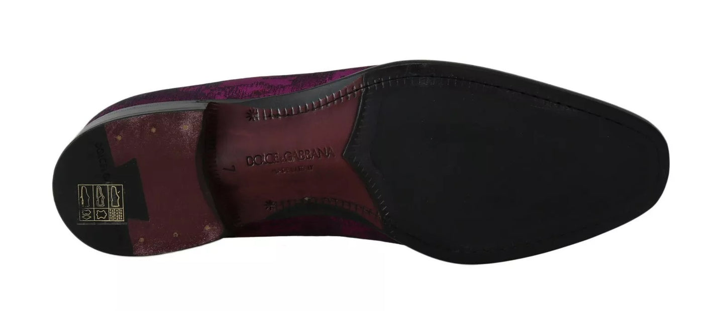 Mocassins Jacquard Violets Dolce & Gabbana Chaussures Habillées Formelles
