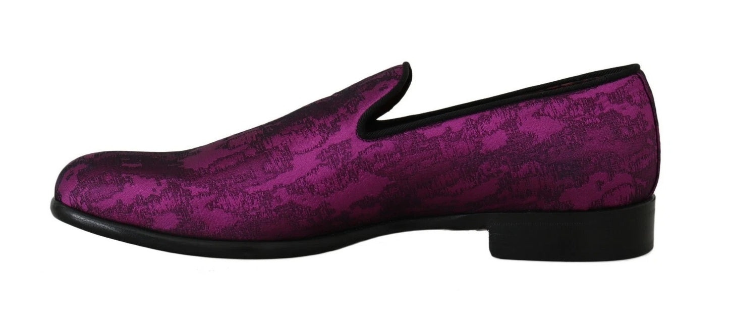 Mocassins Jacquard Violets Dolce & Gabbana Chaussures Habillées Formelles