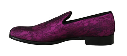 Mocassins Jacquard Violets Dolce & Gabbana Chaussures Habillées Formelles