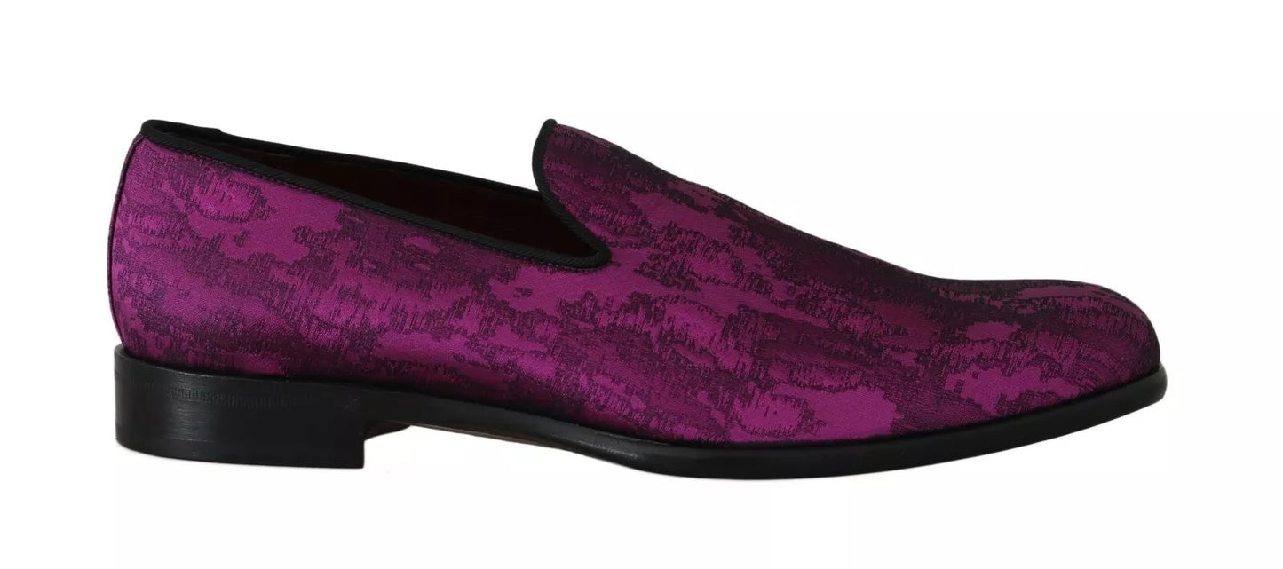 Mocassins Jacquard Violets Dolce & Gabbana Chaussures Habillées Formelles