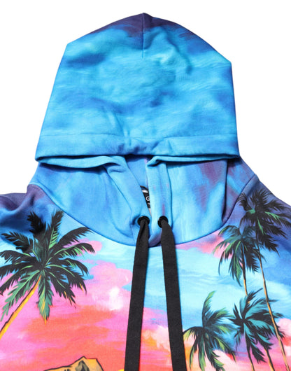 Sweat-shirt à capuche imprimé multicolore Dolce & Gabbana