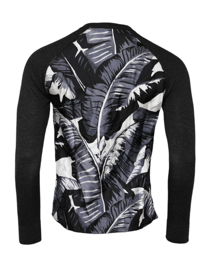 Suéter de punto Dolce & Gabbana negro estampado para hombre