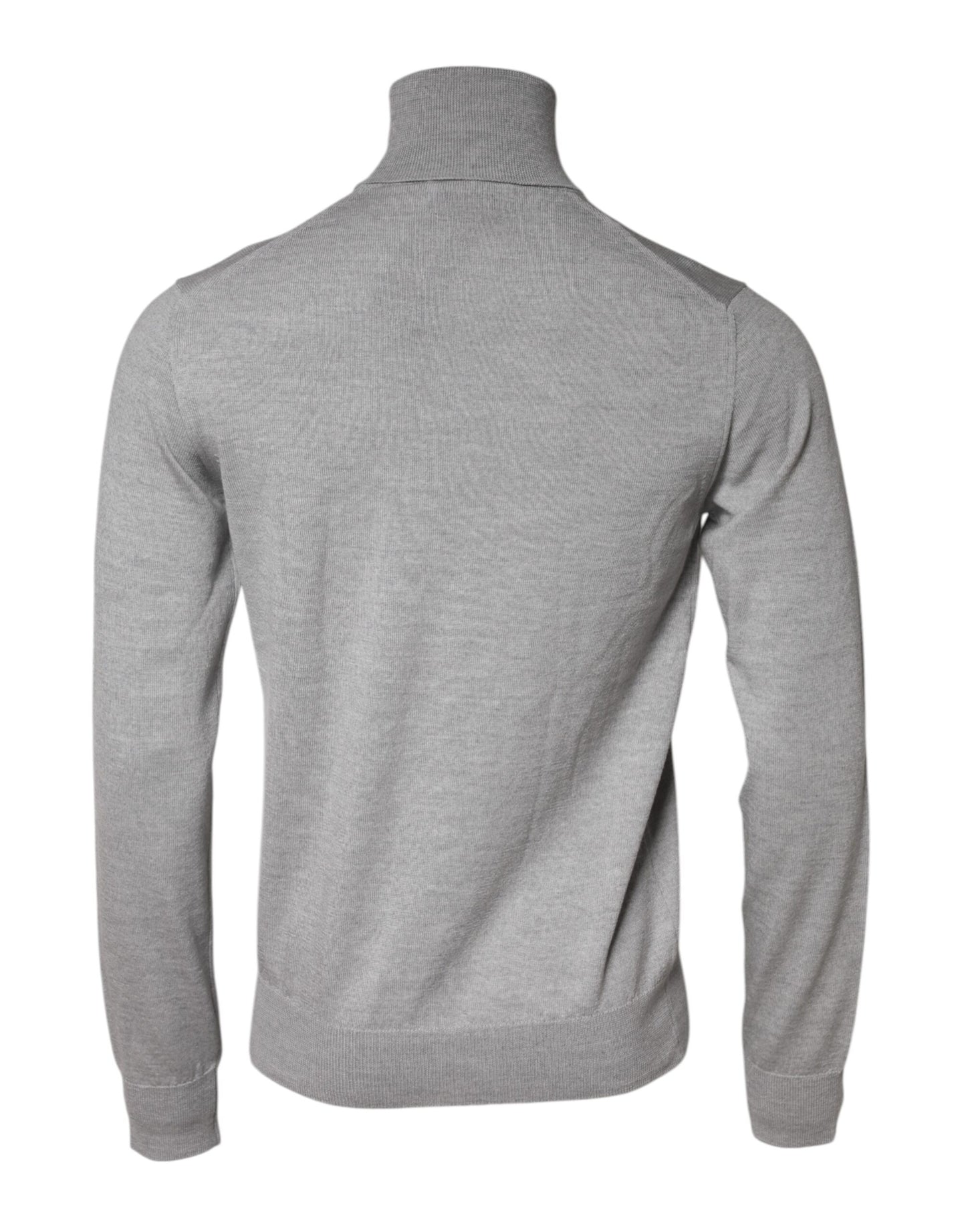 Pull-over Dolce & Gabbana en laine tricotée grise pour homme