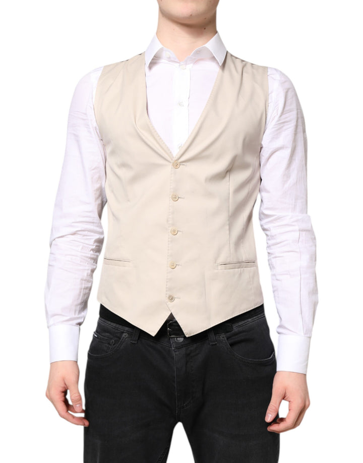 Chaleco formal para hombre de Dolce & Gabbana en beige y gris