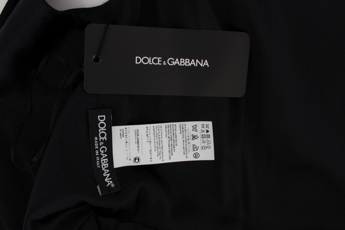 Robe longue fourreau Dolce & Gabbana à imprimé floral rose
