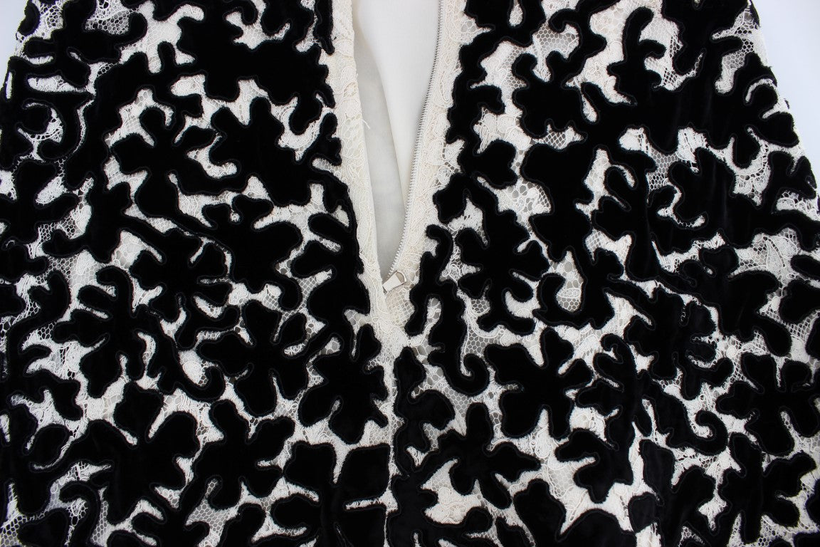 Robe longue de bal Dolce & Gabbana en dentelle florale Ricamo