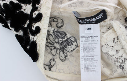 Robe longue de bal Dolce & Gabbana en dentelle florale Ricamo
