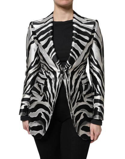 Chaqueta Blazer Dolce & Gabbana de poliéster blanco y negro para mujer
