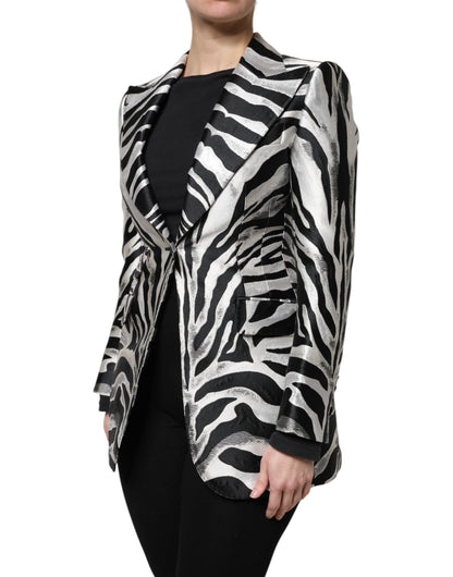 Chaqueta Blazer Dolce & Gabbana de poliéster blanco y negro para mujer